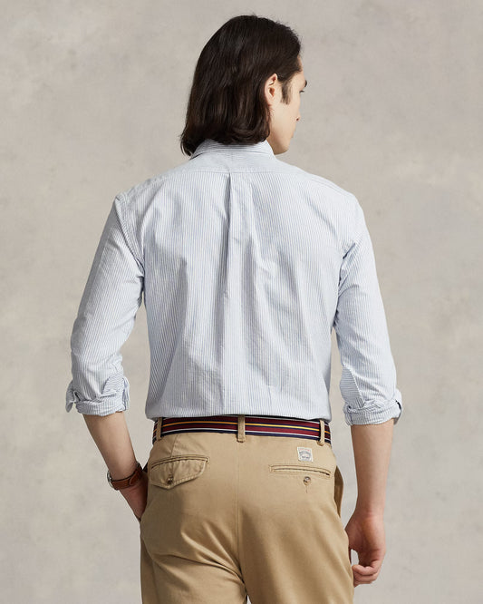 Custom Fit Striped Oxford Shirt