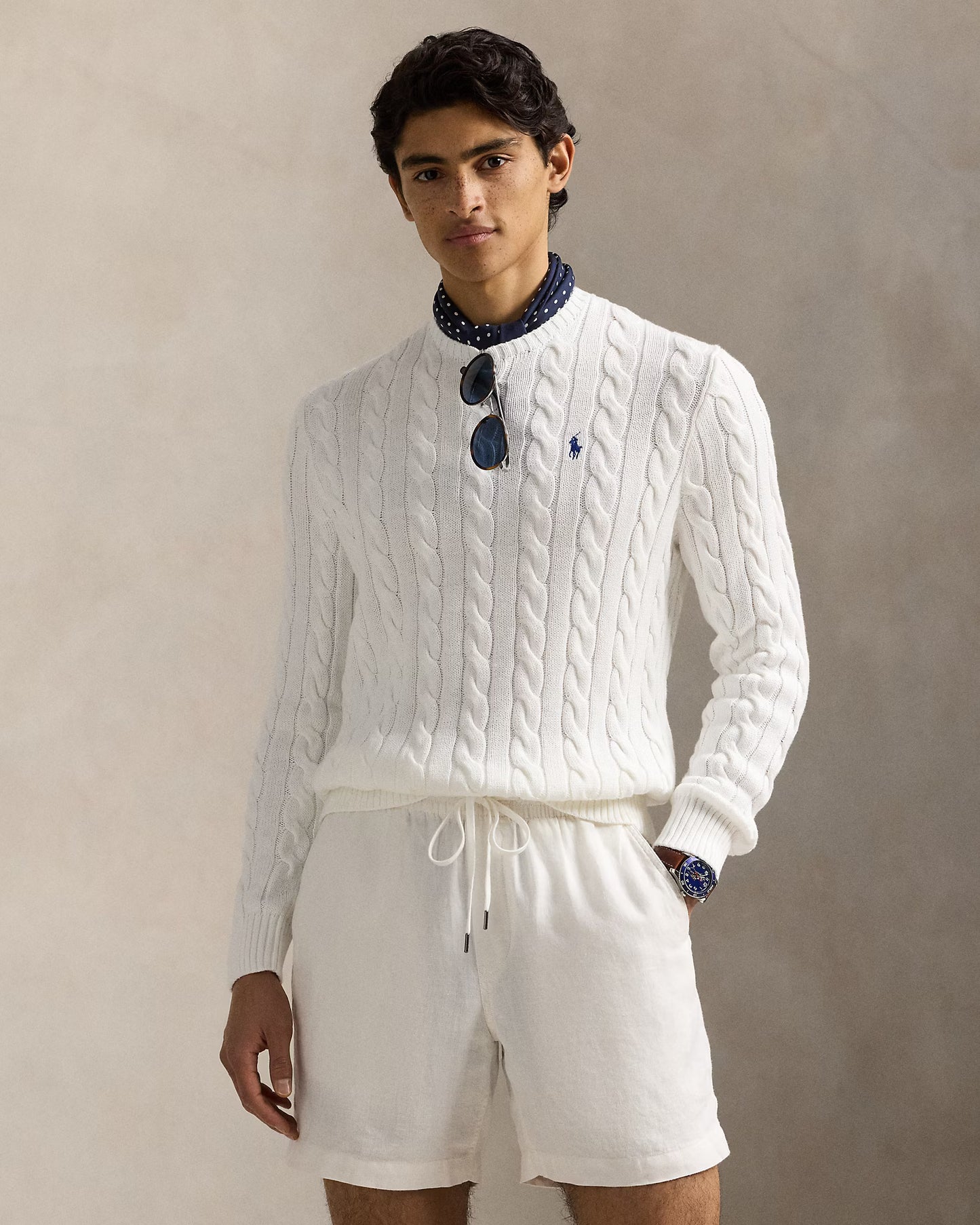 Cable-Knit Cotton Jumper